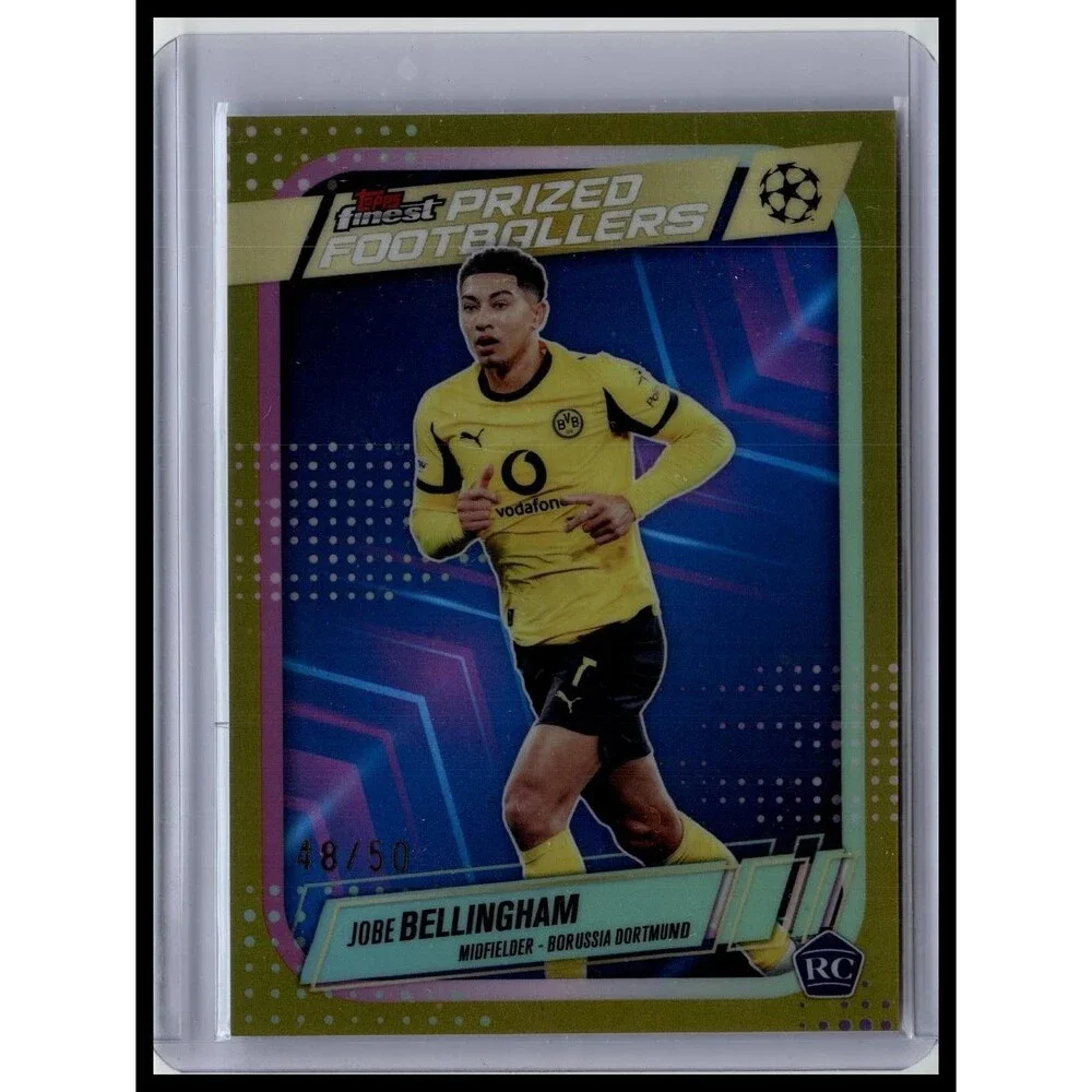 Topps Finest Jobe Bellingham RC Finest Prized Footballers #PF-15 Dortmund /50